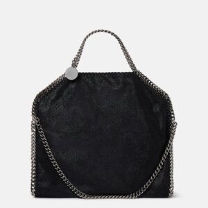 Stella McCartney Black Shoulder Bag with Chain Detail